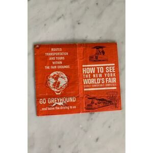 1964 NYC World's Fair Greyhound Map